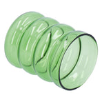 Bamboo Joint Design High Borosilicate Glass Cup HeatResistant Drinking Cup for Milk Beer Coffee(Green )