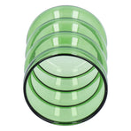 Bamboo Joint Design High Borosilicate Glass Cup HeatResistant Drinking Cup for Milk Beer Coffee(Green )