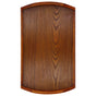 45x27x4.5cm Rectangular Wooden Tray Portable Tea Dessert Fruit Tray with Handle for Home Hotel