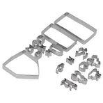 18Pcs/Set Stainless Steel Cookies Cutter Biscuits Mold Gingerbread House Mold DIY Baking Tool