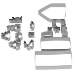 18Pcs/Set Stainless Steel Cookies Cutter Biscuits Mold Gingerbread House Mold DIY Baking Tool