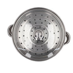 28cm/11.0in 2‑Layer Stainless Steel Steamer Pot Steaming Grid Cooking Pot with Handle