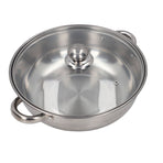 28cm/11.0in 2‑Layer Stainless Steel Steamer Pot Steaming Grid Cooking Pot with Handle