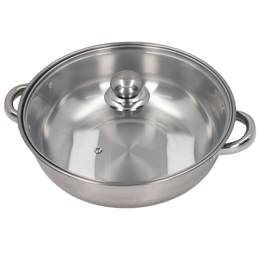 28cm/11.0in 2‑Layer Stainless Steel Steamer Pot Steaming Grid Cooking Pot with Handle