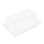 Quadrate Plastic Butter Storage Box Butter Cutter Cheese Container with Transparent LidTransparent