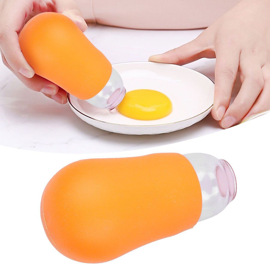 Silicone Yolk Seperator Portable Orange Anti Slip Yolk Extractor Kitchen Gadgets for Home