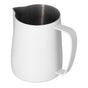 Stainless Steel Frothing Cup Coffee Milk Frothing Pitcher with Pointed Mouth for KitchenWhite