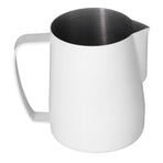 Stainless Steel Frothing Cup Coffee Milk Frothing Pitcher with Pointed Mouth for KitchenWhite