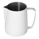 Stainless Steel Frothing Cup Coffee Milk Frothing Pitcher with Pointed Mouth for KitchenWhite