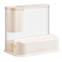 Multifunctional Knife Holder Plastic Cutting Boards Forks Chopsticks Knife Organizer Rack for Kitchen Countertop White