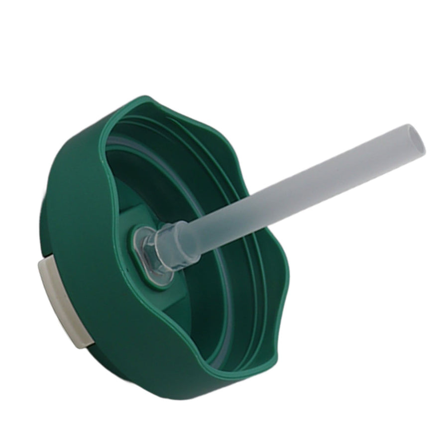 Insulated Coffee Mug Double Walled 304 Stainless Steel Portable Vacuum Water Cup with Straw 450ml Green