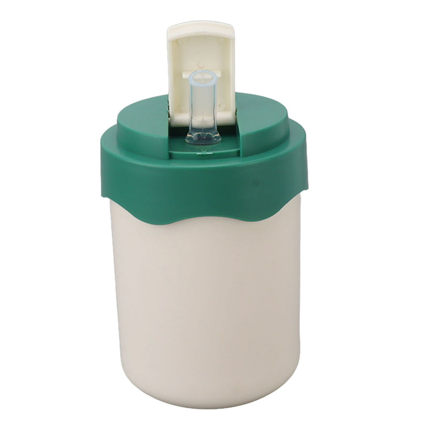 Insulated Coffee Mug Double Walled 304 Stainless Steel Portable Vacuum Water Cup with Straw 450ml Green