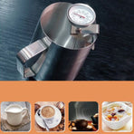 Coffee Thermometer Stainless Steel Portable Milk Frothing Thermometer for Drinks Chocolate Milk Foam Meat Cooking Grilling