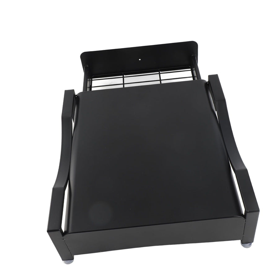 Cup Holder Sliding Tray Display Multi Functional Storage Drawer Maker Stand Tray for Home Black S