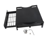 Cup Holder Sliding Tray Display Multi Functional Storage Drawer Maker Stand Tray for Home Black S
