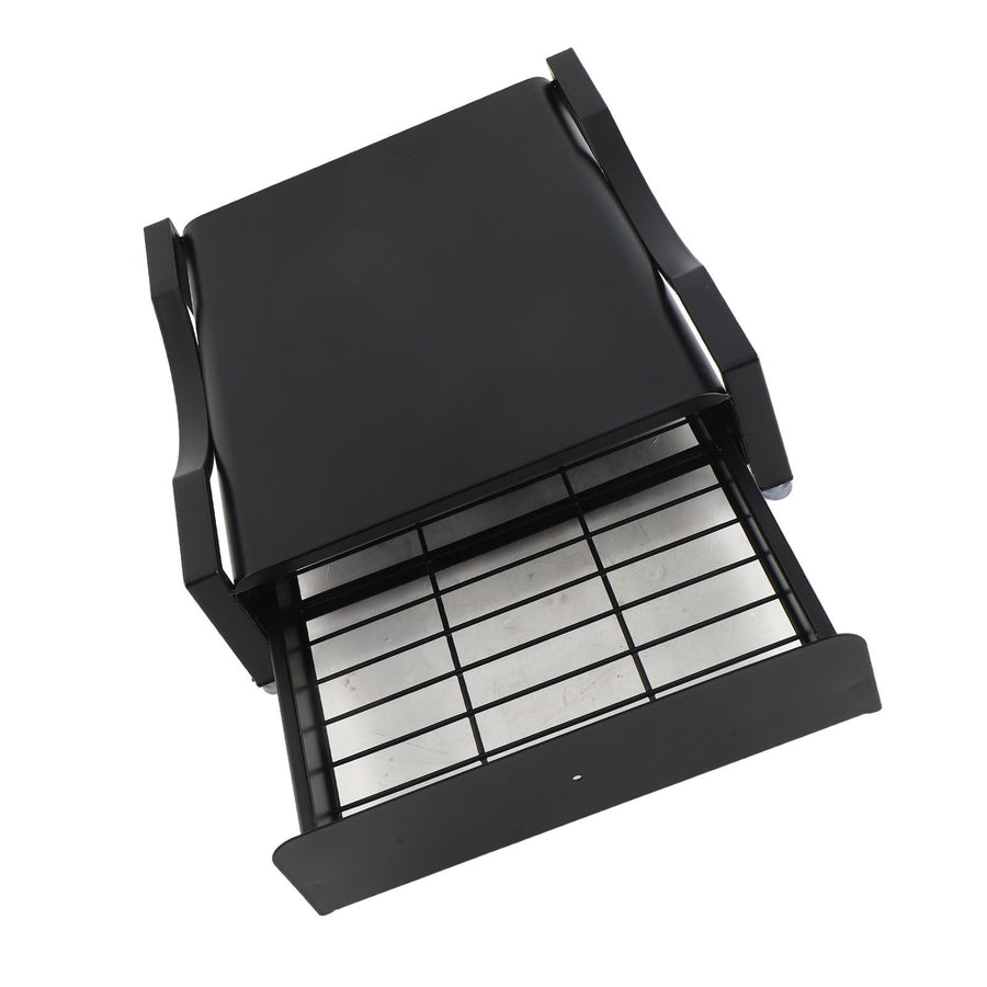 Cup Holder Sliding Tray Display Multi Functional Storage Drawer Maker Stand Tray for Home Black S