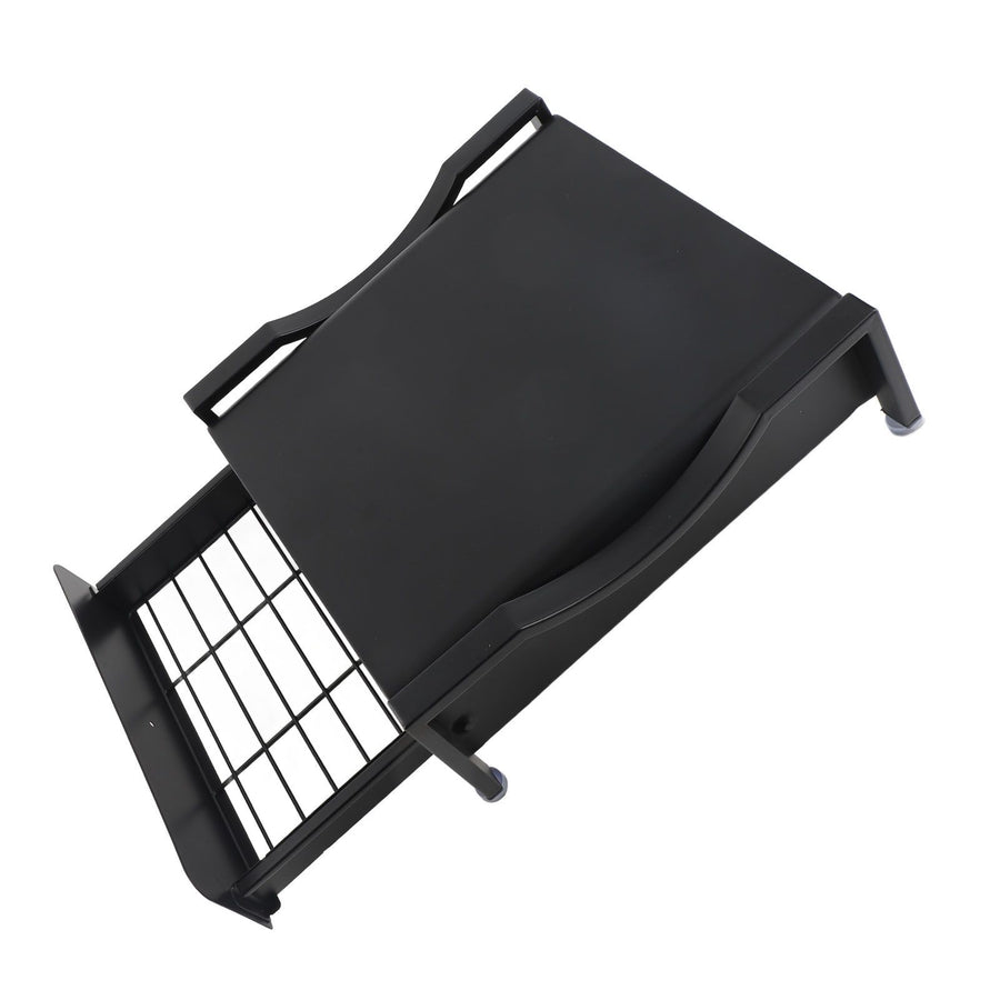 Cup Holder Sliding Tray Display Multi Functional Storage Drawer Maker Stand Tray for Home Black S