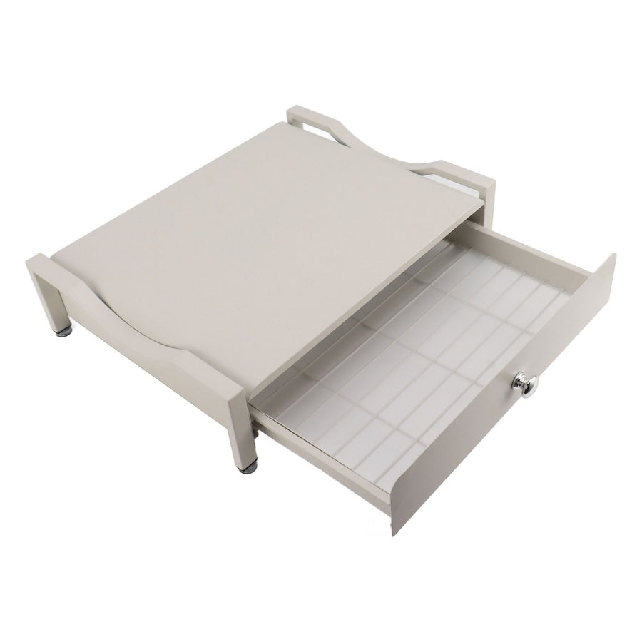 Cup Holder Sliding Tray Display Multi Functional Storage Drawer Maker Stand Tray for Home White S