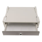 Cup Holder Sliding Tray Display Multi Functional Storage Drawer Maker Stand Tray for Home White S