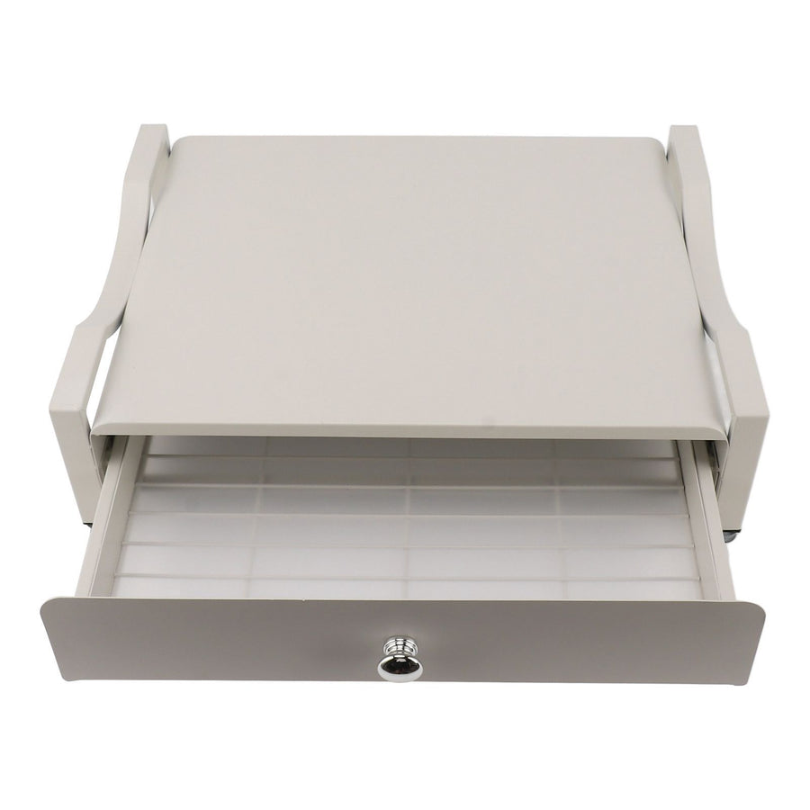 Cup Holder Sliding Tray Display Multi Functional Storage Drawer Maker Stand Tray for Home White S