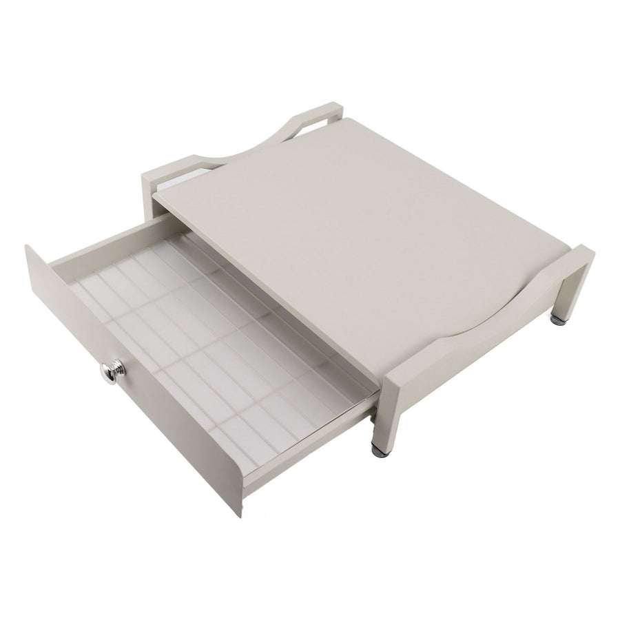 Cup Holder Sliding Tray Display Multi Functional Storage Drawer Maker Stand Tray for Home White S