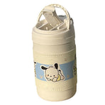 Stainless Steel Insulated Cup 500ml Large Capacity Cute Appearance Portable Insulated Water Bottle with Straw