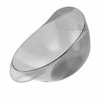 Rice Washing Bowl Multifunction Plastic Rice Rinsing Strainer With Side Drainers for Kitchen Transparent Ash