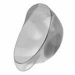 Rice Washing Bowl Multifunction Plastic Rice Rinsing Strainer With Side Drainers for Kitchen Transparent Ash