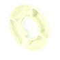 Snack Bowl Silicone Round 4 Compartment Reusable Snack Ring for 40 Oz Cup Watching Movies Playing Games Reading Books Beige