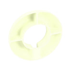 Snack Bowl Silicone Round 4 Compartment Reusable Snack Ring for 40 Oz Cup Watching Movies Playing Games Reading Books Beige