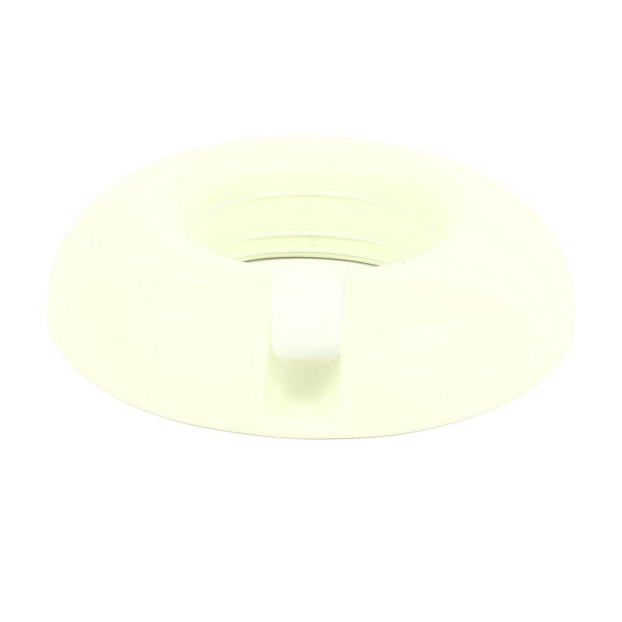 Snack Bowl Silicone Round 4 Compartment Reusable Snack Ring for 40 Oz Cup Watching Movies Playing Games Reading Books Beige