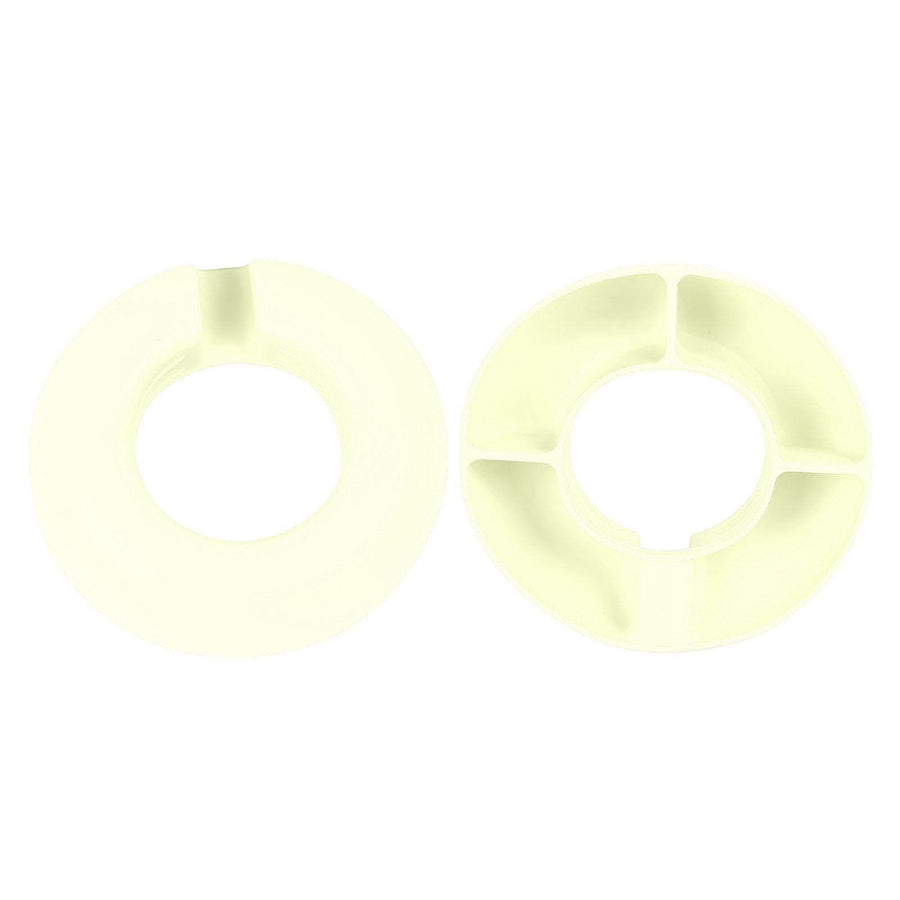 Snack Bowl Silicone Round 4 Compartment Reusable Snack Ring for 40 Oz Cup Watching Movies Playing Games Reading Books Beige