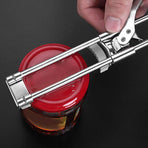 Jar Bottle Opener Stainless Steel Anti Slip Comfortable Grip Effortless Manual Operation Adjustable Kitchen Tools for Home