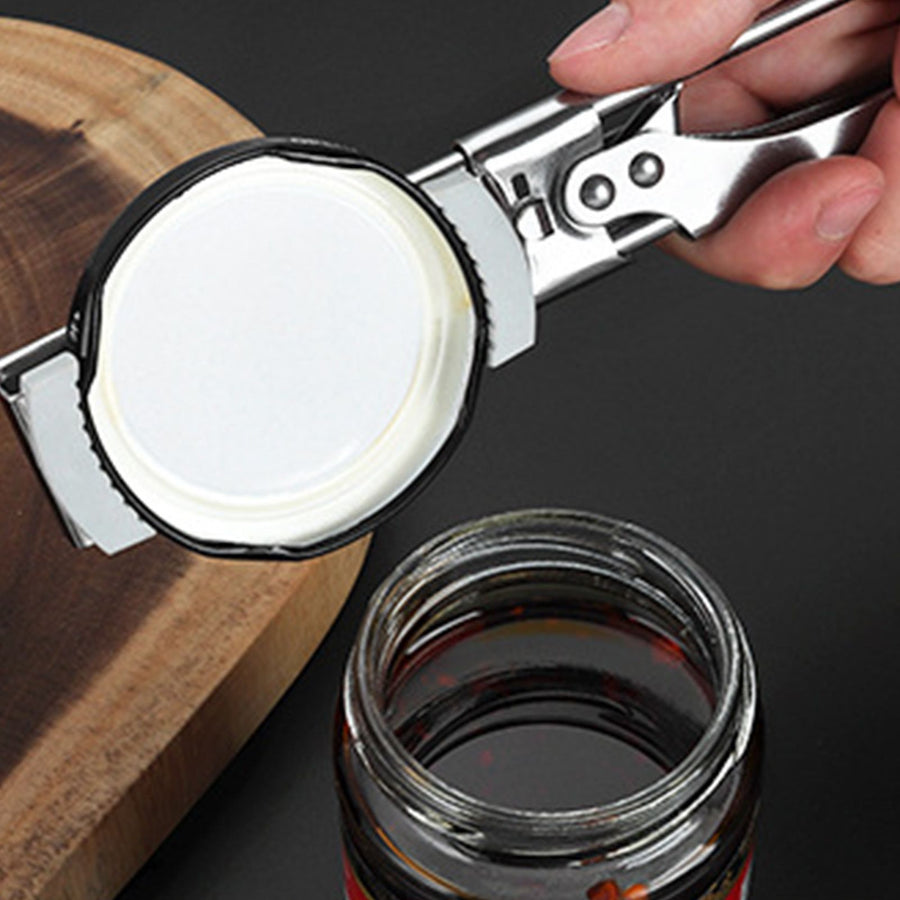 Jar Bottle Opener Stainless Steel Anti Slip Comfortable Grip Effortless Manual Operation Adjustable Kitchen Tools for Home