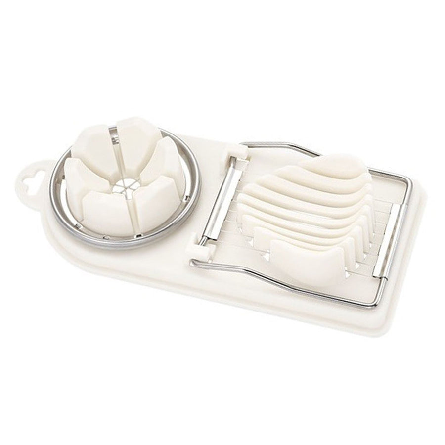Egg Dicer White Egg Cutter 2 Modes PP Accurate Effortless Easy to Clean Versatile Egg Salad Maker for Boiled Egg Strawberry