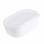 Food Storage Container Mini Lunch Case Portable Bento Box 280ml White for Office Students
