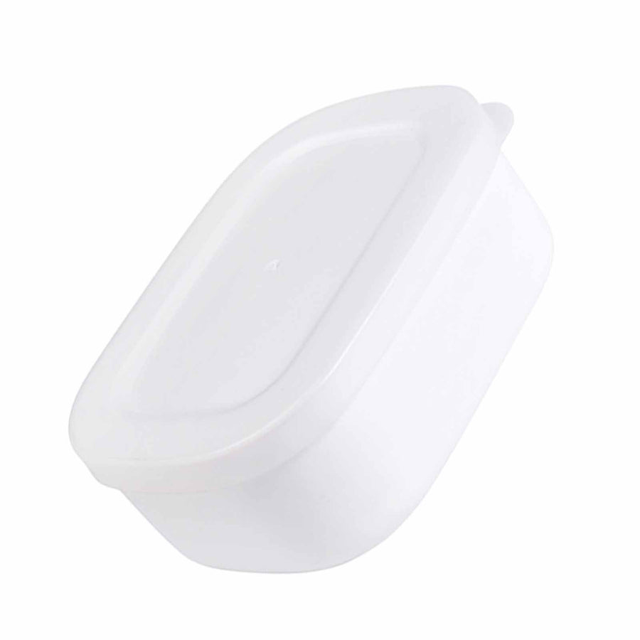 Food Storage Container Mini Lunch Case Portable Bento Box 280ml White for Office Students