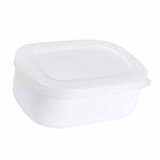 Food Storage Container Mini Lunch Case Portable Bento Box 280ml White for Office Students