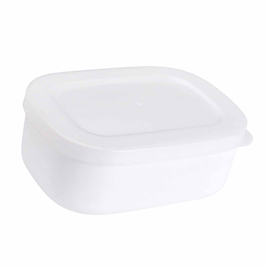 Food Storage Container Mini Lunch Case Portable Bento Box 280ml White for Office Students