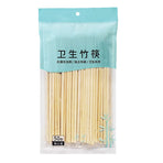 50 Pairs Disposable Bamboo Chopsticks Takeout Commercial Household Round Chopsticks for Hotels Restaurants