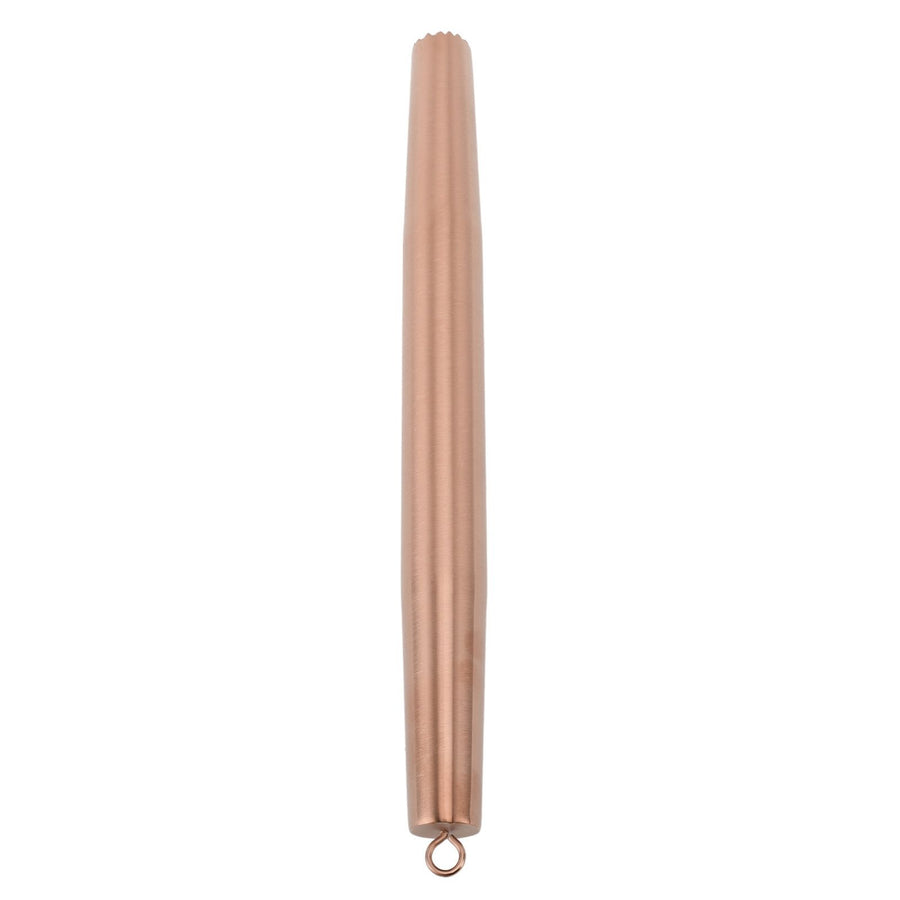 Rolling Pin 304 Stainless Steel Crushed Ice Dough Roller for Household Kitchen Baking Fondant Pizza Pie Pastry Pasta Rose Gold