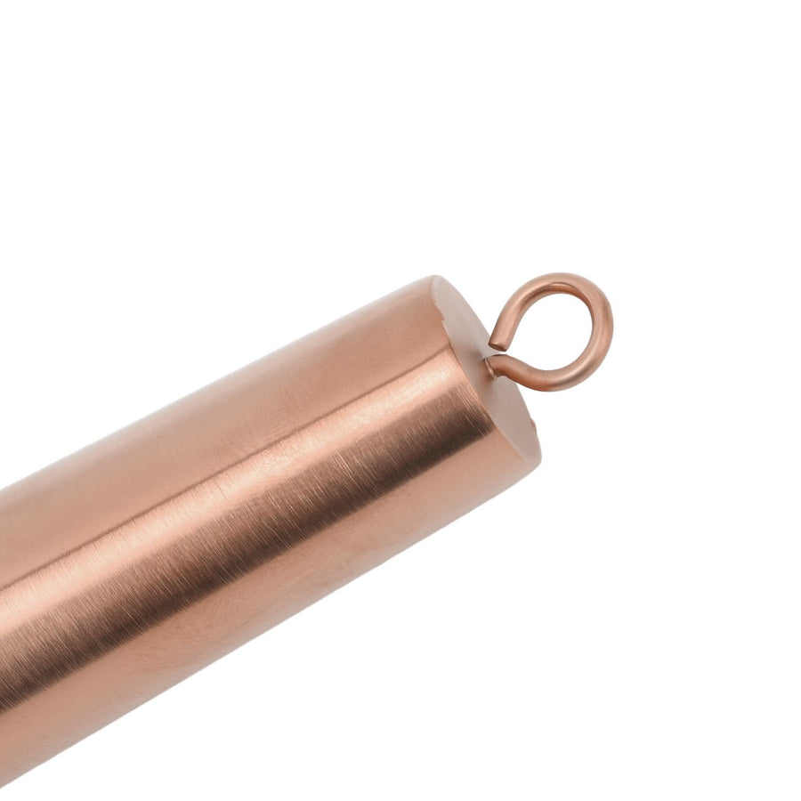 Rolling Pin 304 Stainless Steel Crushed Ice Dough Roller for Household Kitchen Baking Fondant Pizza Pie Pastry Pasta Rose Gold