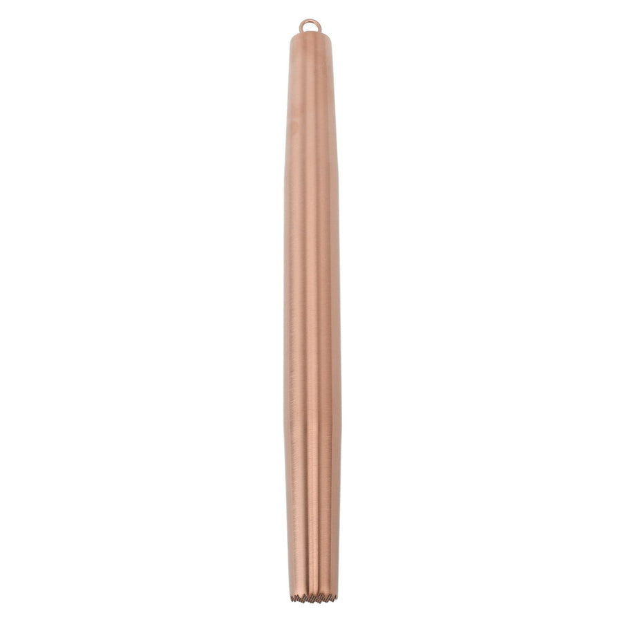 Rolling Pin 304 Stainless Steel Crushed Ice Dough Roller for Household Kitchen Baking Fondant Pizza Pie Pastry Pasta Rose Gold