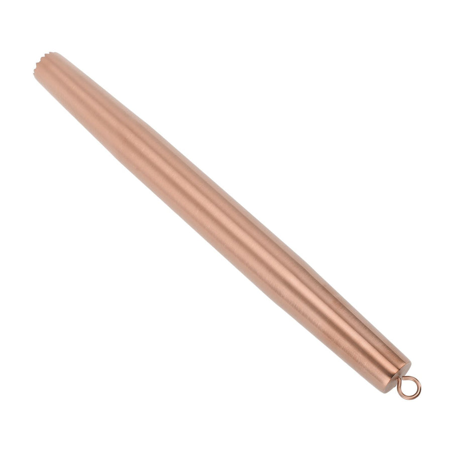 Rolling Pin 304 Stainless Steel Crushed Ice Dough Roller for Household Kitchen Baking Fondant Pizza Pie Pastry Pasta Rose Gold