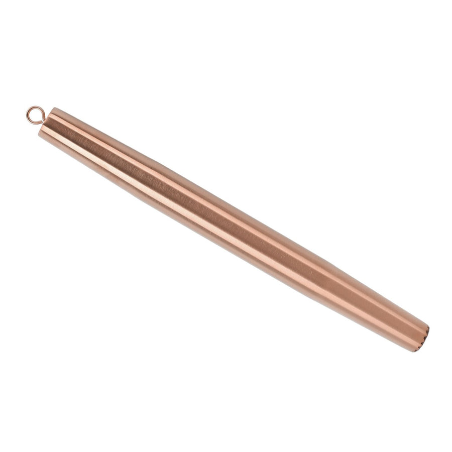 Rolling Pin 304 Stainless Steel Crushed Ice Dough Roller for Household Kitchen Baking Fondant Pizza Pie Pastry Pasta Rose Gold