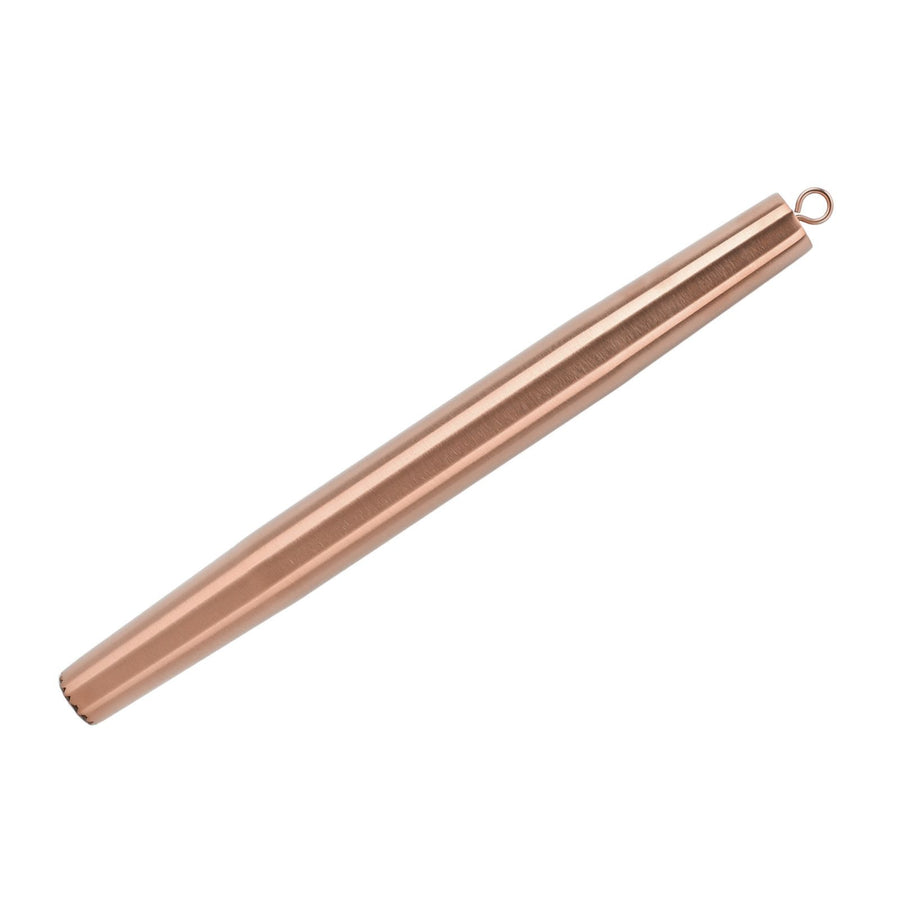 Rolling Pin 304 Stainless Steel Crushed Ice Dough Roller for Household Kitchen Baking Fondant Pizza Pie Pastry Pasta Rose Gold