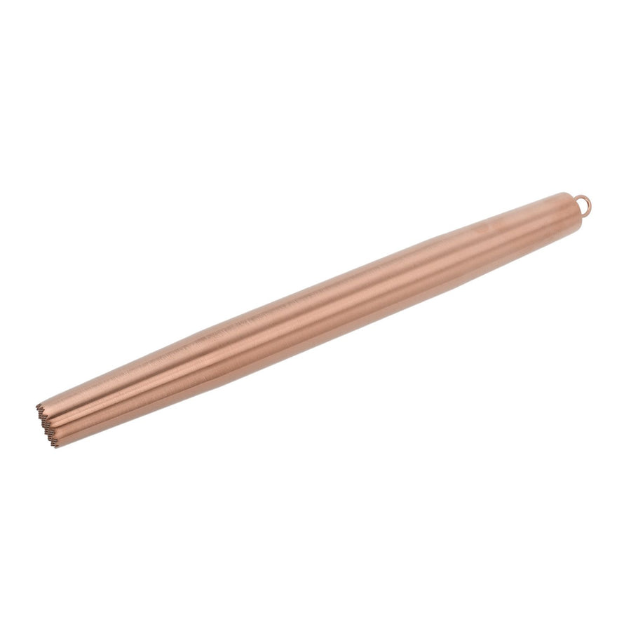 Rolling Pin 304 Stainless Steel Crushed Ice Dough Roller for Household Kitchen Baking Fondant Pizza Pie Pastry Pasta Rose Gold