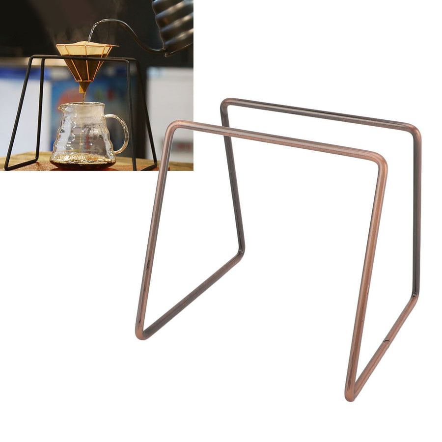 Metal Coffee Filter Cup Holder Pour Over Coffee Filter Dripper Stand Filter Paper Holder Set Antique Bronze