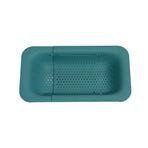 Over The Sink Strainer Green Retractable Design Sturdy Durable PP Fast Draining Sink Colander for Home Kitchen