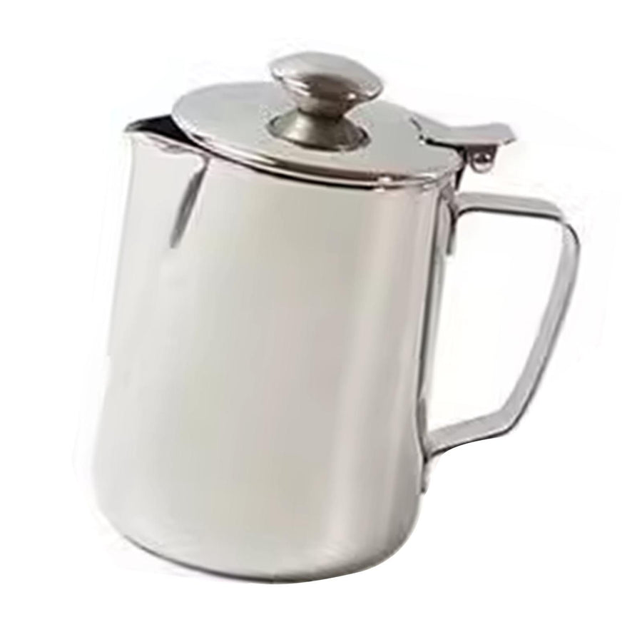 Milk Frothing Pitcher Thickened Stainless Steel Pointed Spout Milk Frothing Pitcher Jug for Coffee Milky Tea Latte 600ml